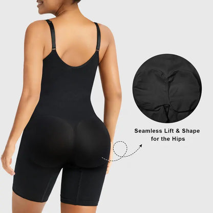 SHAPERX Zip-Up Tummy Control Bodysuit
